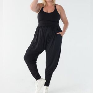 IMBODHI Size 2X Jumper Midnight Black Jumpsuit